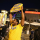 Golden State Warriors fans celebrate their team’s 2015 NBA Finals win in front of Oracle Arena in Oakland, Calif., June 16, 2015. This is the first championship win for the Warriors since 1975.
Justin Sullivan/Getty Images